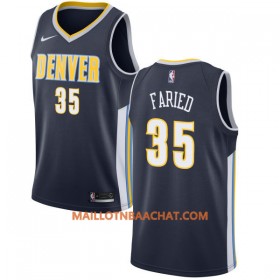 Maillot NBA Denver Nuggets Kenneth Faried 35 Nike 2017-18 Navy Swingman - Homme